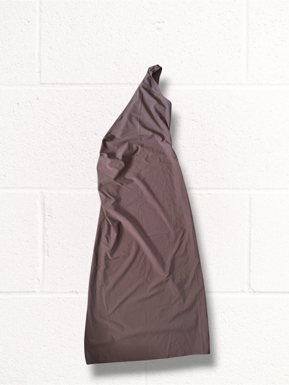 One-Shoulder Cutout Maxi Dress Swim Cover Up with Gold Accent - Brown - Picture 8 of 10